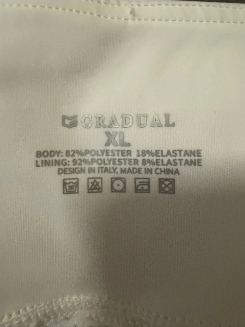 Gradual white athletic